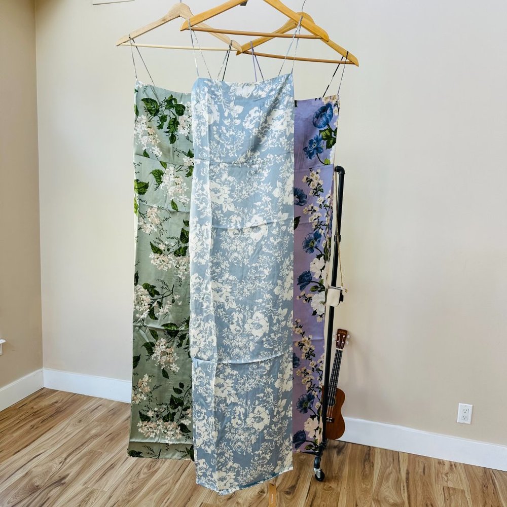 Reformation Frankie Silk Dress | Porcelain 🕸Silk🕸 🎉SALE🎀 NEW - Picture 11 of 13